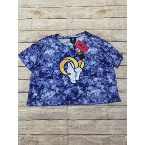 Foco NFL Ram Crop Top T-Shirt Size L